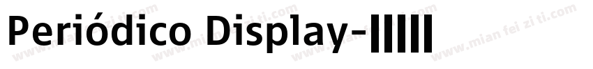 Periódico Display字体转换